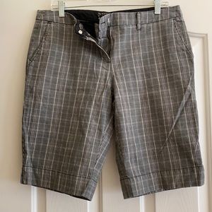 NY&Co black check shorts.